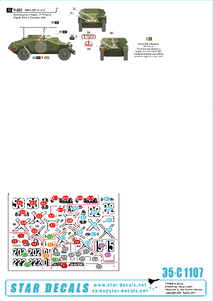Star Decals 35-C1107 Axis &amp;amp; Eastern European Tank Mix 1 1/35 – imagen 2