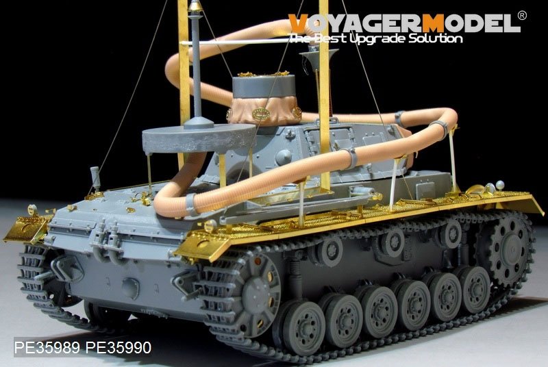 Voyager Model PE35989 WWII German Pz.KPfw.III (T)Ausf.F &amp;quot;Operation Seelowe&amp;quot; Basic For DRAGON 6877/6717 1/35 – imagen 14