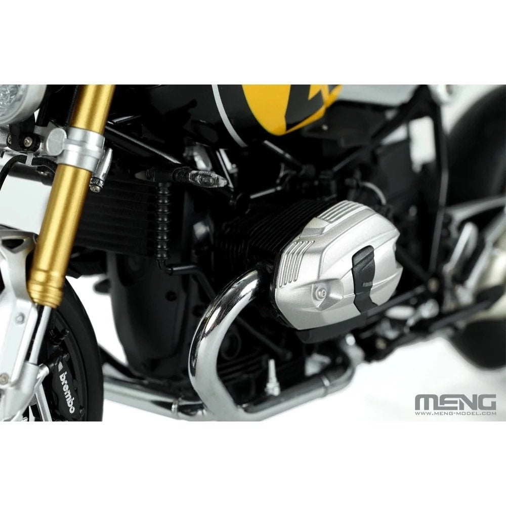 Meng Model MT-003u BMW R nineT Option 719 Black Storm Metallic Vintage Pre-coloured Edition 1/9 – imagen 4