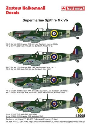 Techmod 48005 - Supermarine Spitfire Mk VB 1/48 – immagine 2