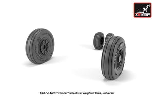 Armory Models AW48326 F-14A/B Tomcat early type wheels w/ weighted tires 1/48 – imagen 3