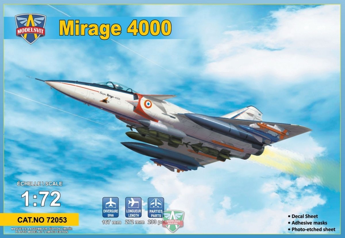 Modelsvit 72053 Mirage 4000 (version améliorée) 1/72
