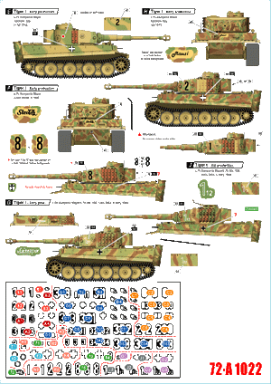 Star Decals 72-A1022 German tanks in Italy # 2. Tigers. 1/72 – Bild 2