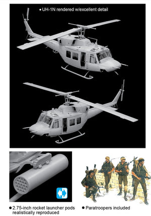 Dragon 3543 Modern AFV Series Israeli Anafa Helicopter w/Paratroopers 1/35 – zdjęcie 2