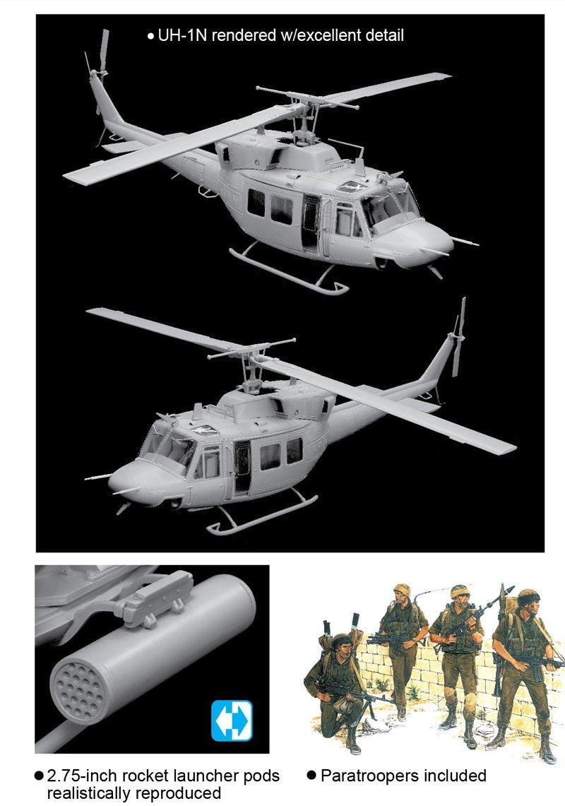Dragon 3543 Modern AFV Series Israeli Anafa Helicopter w/Paratroopers 1/35 – zdjęcie 2
