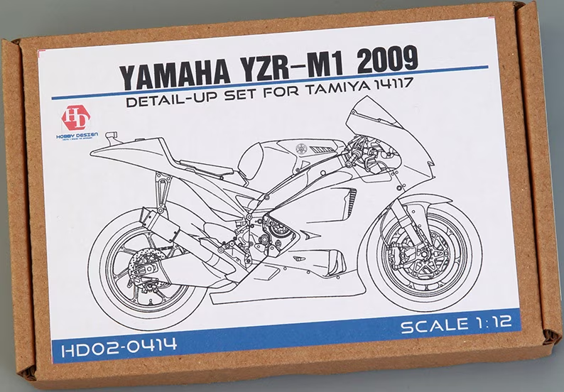 Hobby Design HD02-0414 Yamaha YZR-M1 2009 Detail-up Set For Tamiya 14117 1/12 – image 2