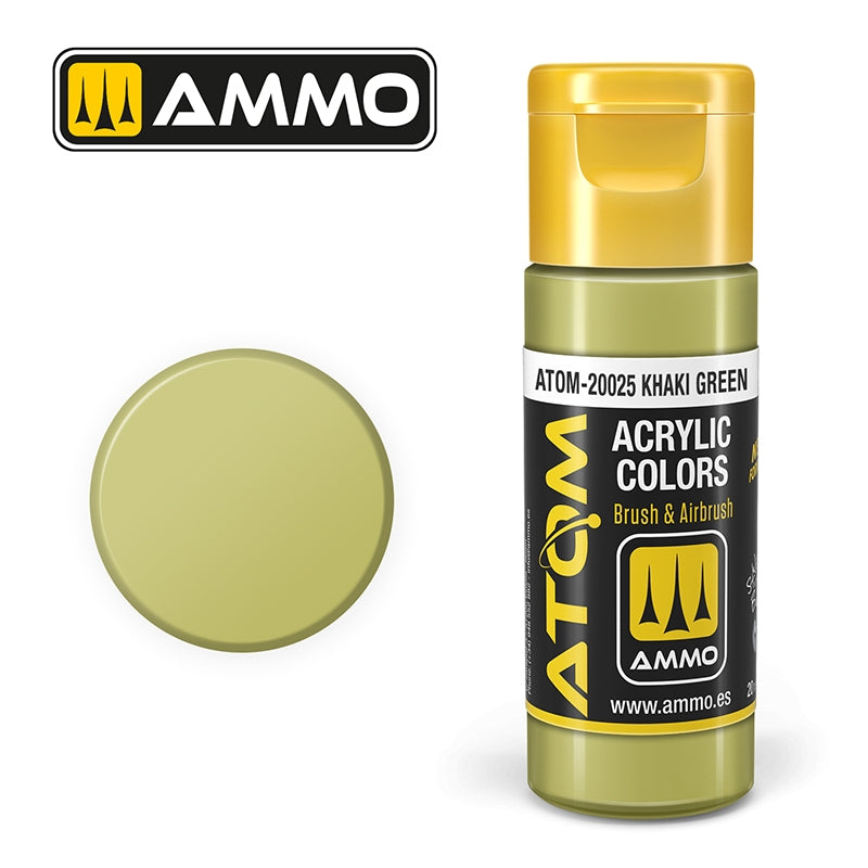 Ammo de Mig Jimenez 20025 ATOM COLOR Vert kaki 20 ml