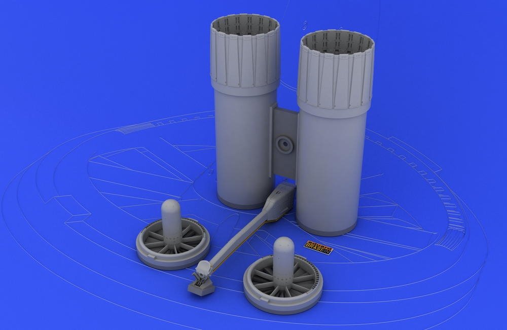Eduard 632011 F-4 exhaust nozzles USN late 1/32 (Tamiya) – immagine 2
