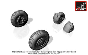 Armory Models AW72032b Sukhoj Su-27 Flanker wheels 1/72 – imagen 3