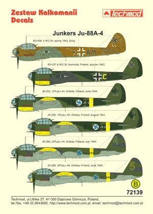 Techmod 72139 - Junkers Ju 88A-4 1/72 – image 2