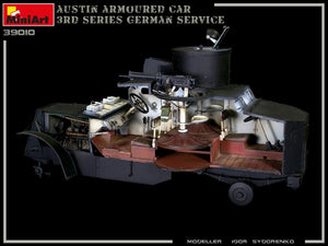 Miniart 39010 AUSTIN ARMOURED CAR 3rd SERIES: GERMAN, AUSTRO-HUNGARIAN, FINNISH SERVICE. INTERIOR KIT 1/35 – imagen 4