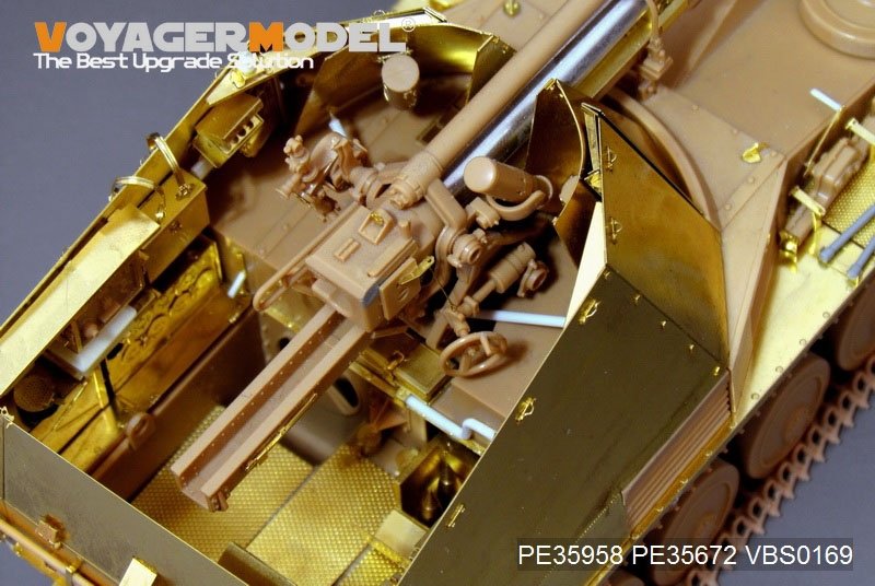 Voyager Model PE35958 WWII German self-propelled howitzer Wespe basic For TAMIYA 35200/35358 1/35 – immagine 18