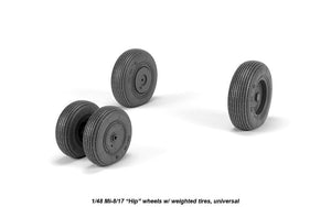 Armory Models AW48038 Mil Mi-8/17 Hip wheels w/ weighted tires 1/48 – imagen 2