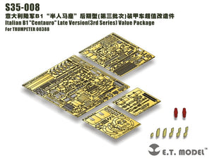 E.T. Model S35-008 Italian B1 &amp;quot;Centauro&amp;quot; Late Version(3rd Series) Value Package For TRUMPETER 00388 1/35 – imagen 7