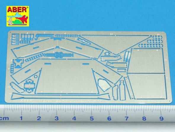 Blindage additionnel Aber 35A100 pour chasseur de chars américain M10 (1/35) – image 2