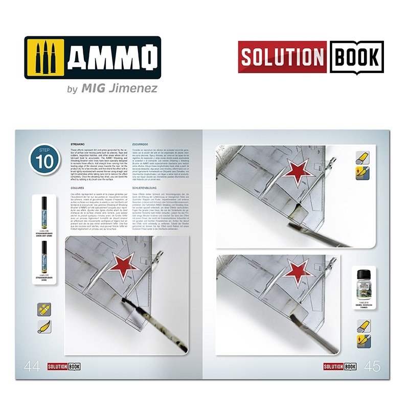 AMMO of Mig Jimenez 6521 How To Paint Bare Metal Aricraft Solution Book – imagen 6