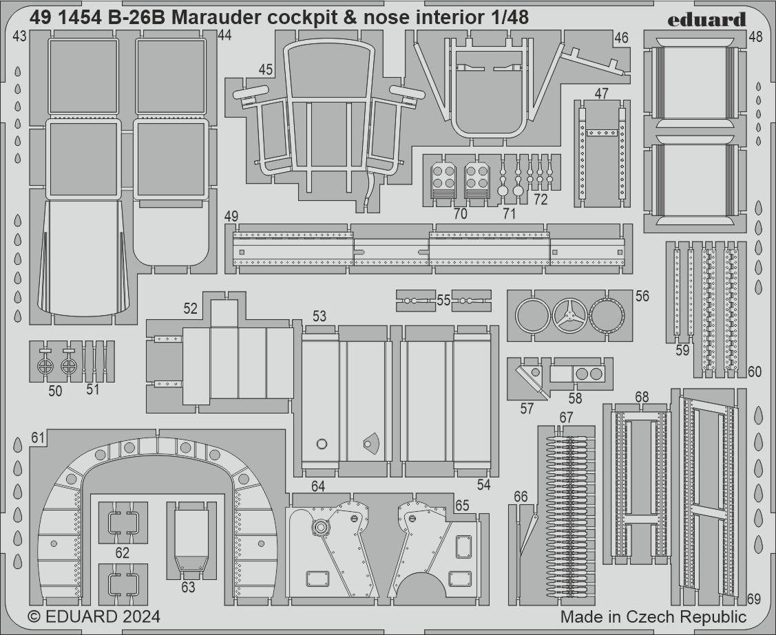 Eduard BIG49421 B-26B Marauder PART I ICM 1/48 – immagine 2