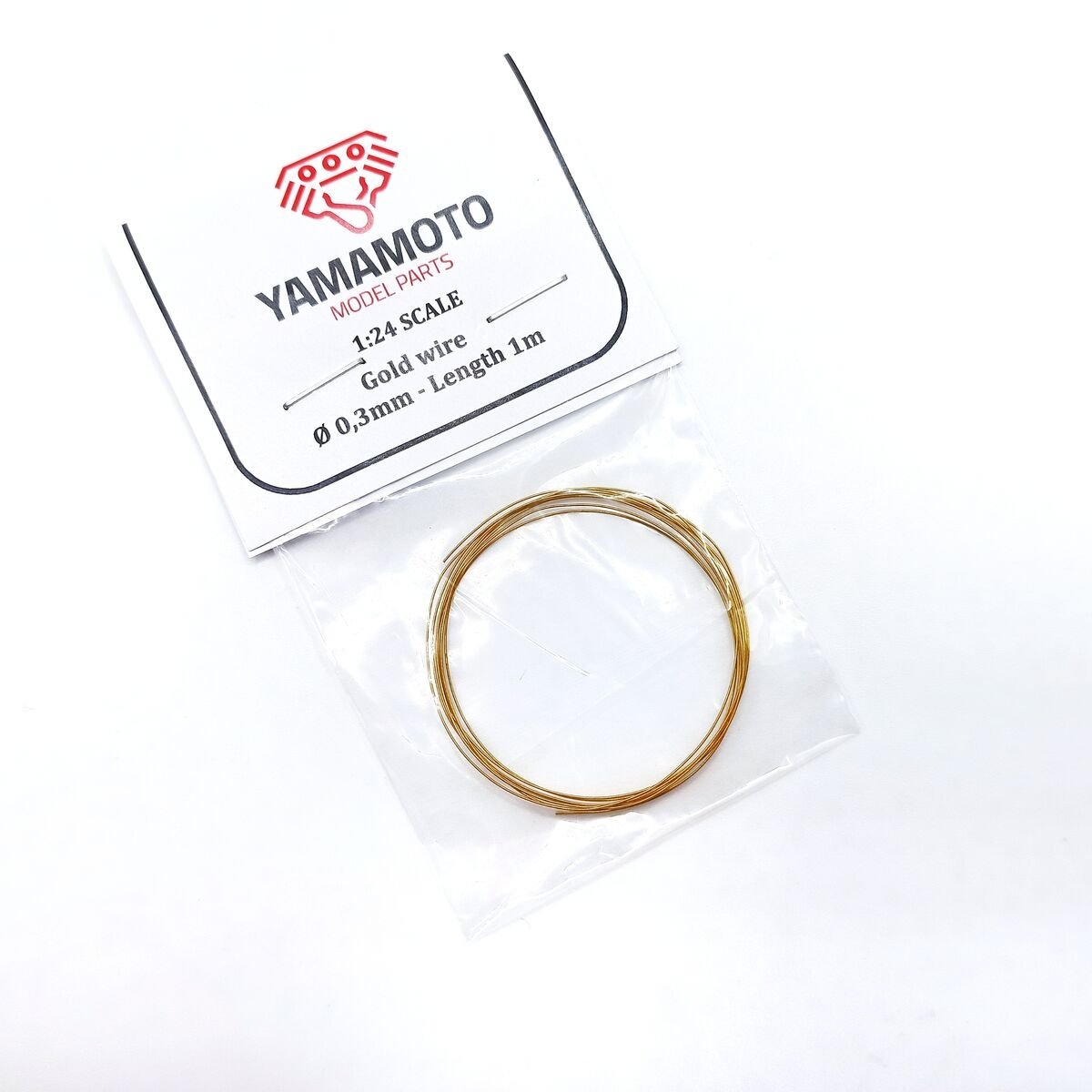 Yamamoto Model Parts YMPTUN87 Fil d'or 0,3 mm Longueur 1 m 1/24