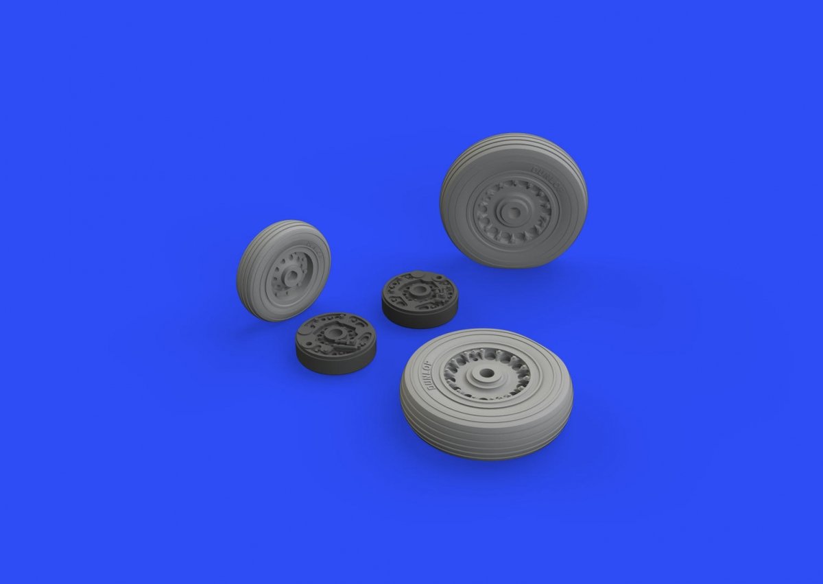 Eduard 672229 Buccaneer S.2C wheels for AIRFIX 1/72 – imagen 3