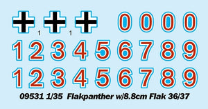 Trumpeter 09531 Flakpanther w/8.8cm Flak 36/37 1/35 – immagine 4