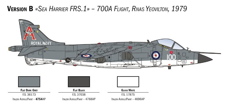 Italeri 1236 FRS.1 Sea Harrier 1/72 – immagine 5