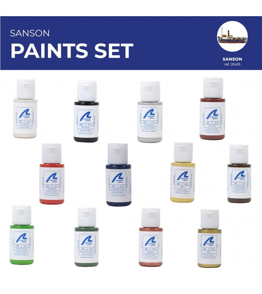 ARTESANIA LATINA 277PACK23 Zestaw farb akrylowych 12x20 ml - Sanson