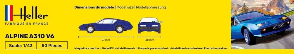 Heller 56146 Starter Kit - Alpine A310 V6 1/43 – Bild 5