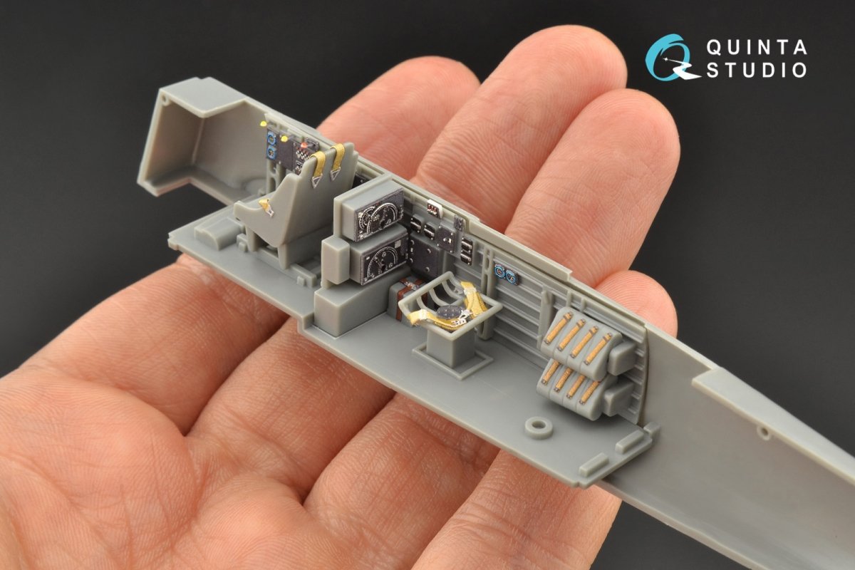 Quinta Studio QD48098 Ju 87B-2/R-2 3D-Printed &amp;amp; coloured Interior on decal paper (Hasegawa) 1/48 – imagen 2