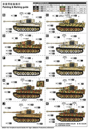 Trumpeter 09539 Pz.Kpfw.VI Ausf.E Sd.Kfz.181 Tiger I (production moyenne) avec Zimmerit 1/35  – image 3