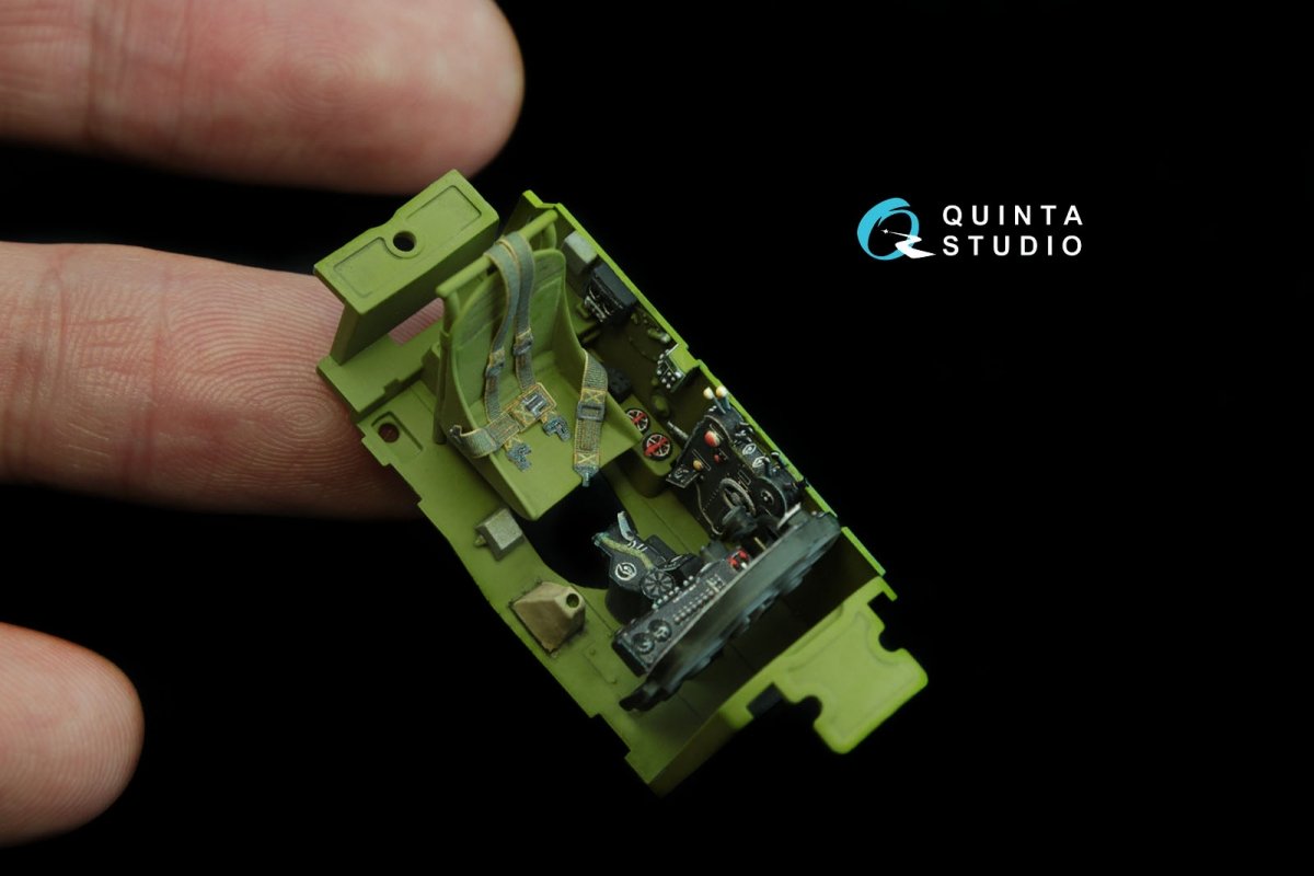 Quinta Studio QD48122 P-38H 3D-Printed &amp;amp; coloured Interior on decal paper (for Tamiya kit) 1/48 – imagen 4