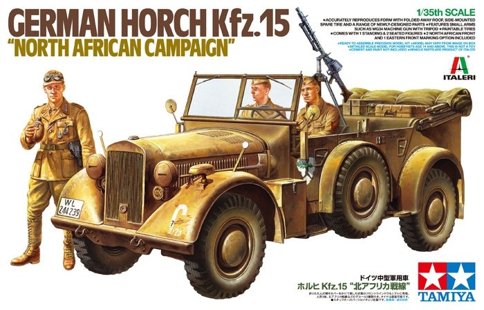 Tamiya 37015 Horch Kfz.15 German Army Afrika 1/35