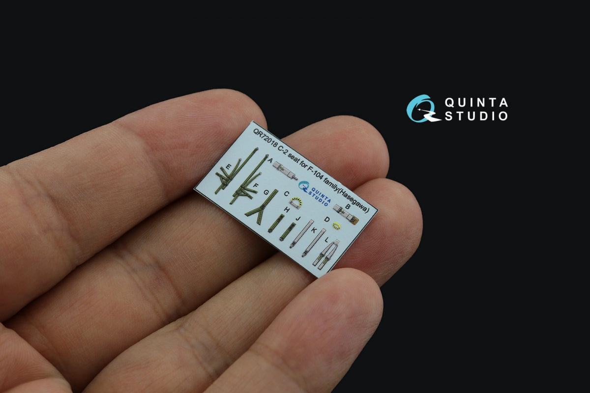 Quinta Studio QD72105 F-104J 3D-Printed &amp;amp; coloured Interior on decal paper (Hasegawa) 1/72 – Bild 8