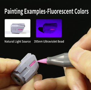 DSPIAE MKF-03 Water-Based Soft Head Marker Fluorescent Yellow – imagen 4