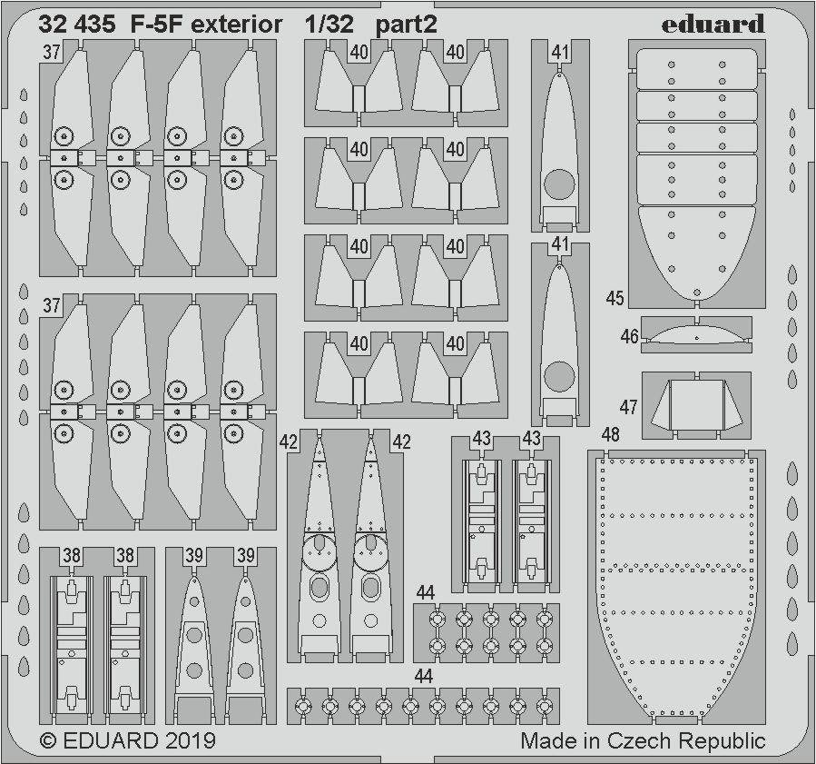 Eduard 32435 F-5F exterior 1/32 KITTY HAWK – imagen 2