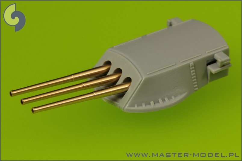 Master SM-700-038 USN 14in/45 (35,6 cm) (12 pcs) - New York (B-34), Nevada (B-36) and Pennsylvania (B-38) classes - fits to USS Arizona model – imagen 2