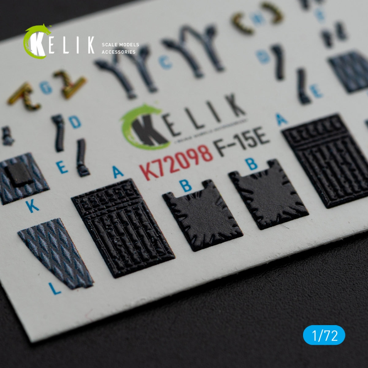 KELIK K72098 F-15E - interior 3D decals for GWH kit 1/72 – imagen 5
