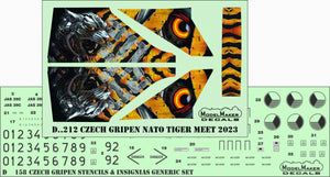 ModelMaker Decals D48212 Czech Gripen NATO Tiger Meet 2023 1/48 – imagen 3