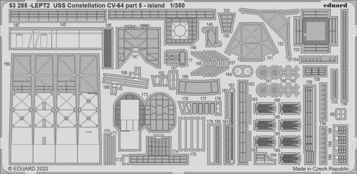 Eduard BIG5367 USS Constellation CV-64 PART II RUMPETER 1/350 – zdjęcie 3