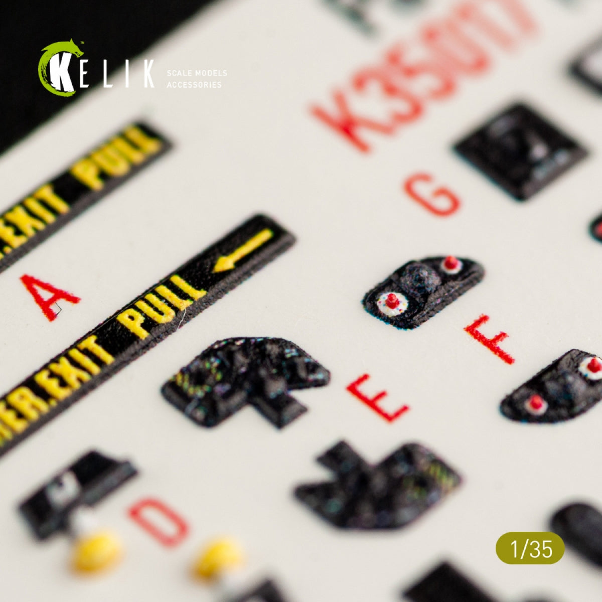 KELIK K35017 HH-60G PAVE HAWK INTERIOR 3D DECALS FOR KITTY HAWK KIT 1/35 – imagen 10