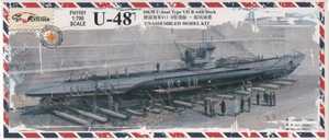 FlyHawk Model FH1101 U-boat Type VII B DKM U-48 w/Dock 1/700 – immagine 2