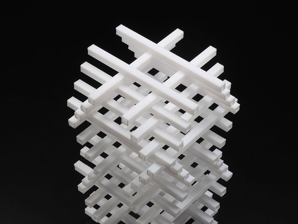 Tamiya 70263 Poutres en plastique Tube carré de 8 mm (3 pièces) – image 3