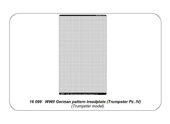 Aber 16099 WWII German pattern treadplate (Trumpeter Pz. IV) 1/16 – zdjęcie 11