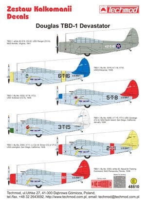 Techmod 48810 - Douglas TBD-1 Devastator 1/48 – zdjęcie 2