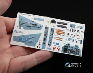 Quinta Studio QD32002 Su-25SM 3D-Printed &amp;amp; coloured Interior on decal paper (for Trumpeter kit) 1/32 – imagen 2
