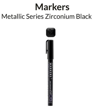 Gaahleri 45169 Metallic Series Marker Zirconium Black