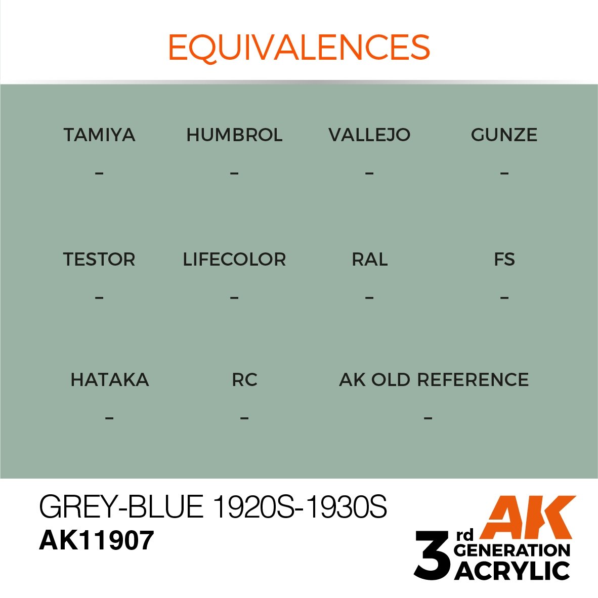 AK Interactive AK11907 GRAY-BLUE 1920S-1930S – AIR 17ml – image 3