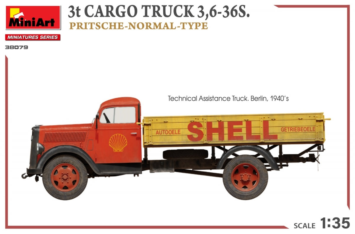 MiniArt 38079 3t CARGO TRUCK 3,6-36S. PRITSCHE-NORMAL-TYPE 1/35 – Bild 10