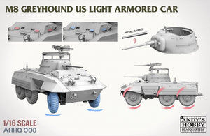 Andy&amp;#39;s Hobby Headquarters AHHQ-008 M8 Greyhound US light Armored Car 1/16 – Bild 4