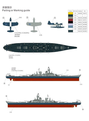 Very Fire VF700902 USS Louisiana BB-71 Montana Class Battleship 1/700 – immagine 3