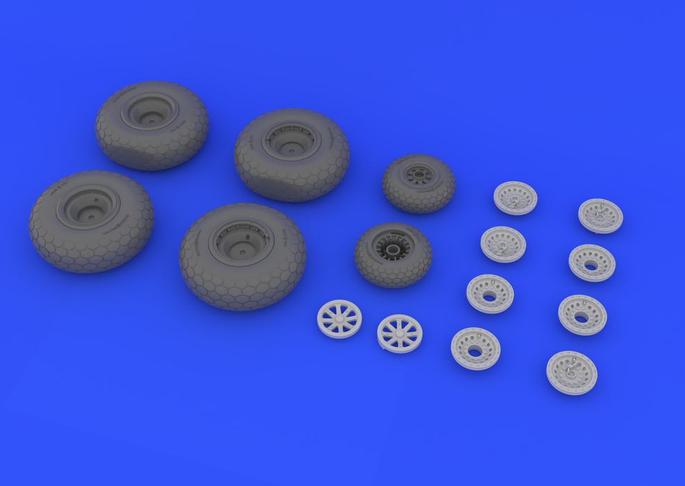 Eduard 648132 B-29 wheels 1/48 (REVELL) – zdjęcie 4
